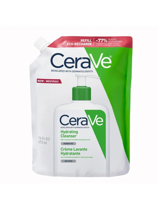 CERAVE Cleanser Corps Eco Recharge Crème Lavante Hydratante Visage Et Corps 473 ml