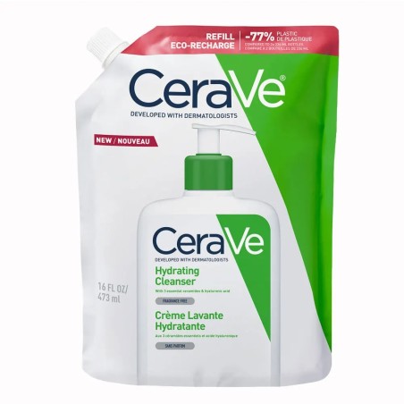 CERAVE Cleanser Corps Eco Recharge Crème Lavante Hydratante Visage Et Corps 473 ml