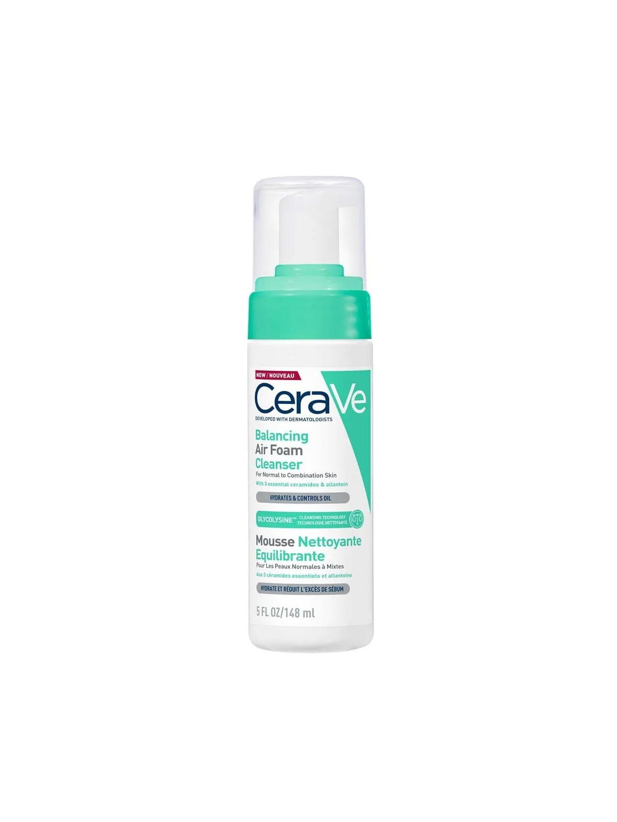 CERAVE Cleanser Visage Mousse Nettoyante Equilibrante 148 ml
