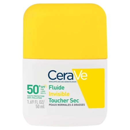 CERAVE Fluide Invisible Toucher Sec SPF 50+ Haute Protection Visage 50 ml