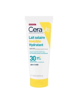 CERAVE Lait Solaire Invisible Hydratant SPF 30 Haute Protection Visage et Corps 75 ml