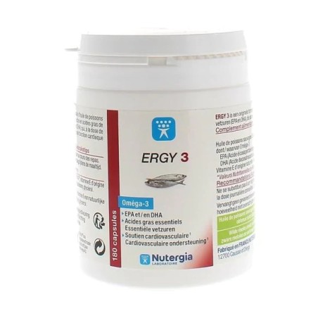 NUTERGIA Ergy 3 Capsules boite de 180