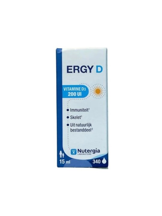 NUTERGIA Ergy D Vitamine D3 200Ul  flacon de 15ml