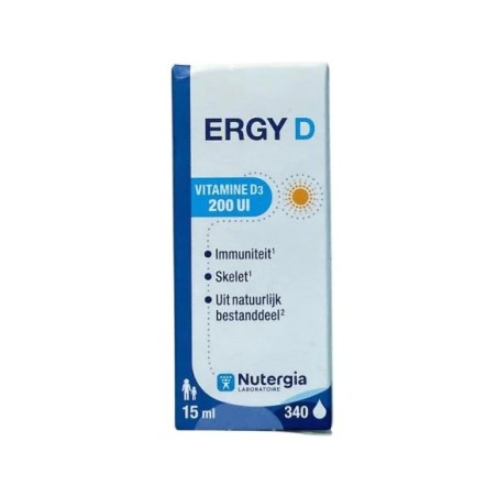 NUTERGIA Ergy D Vitamine D3 200Ul  flacon de 15ml