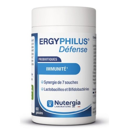 NUTERGIA Ergyphilus Défense Probiotiques Immunité Gélules pot de 60
