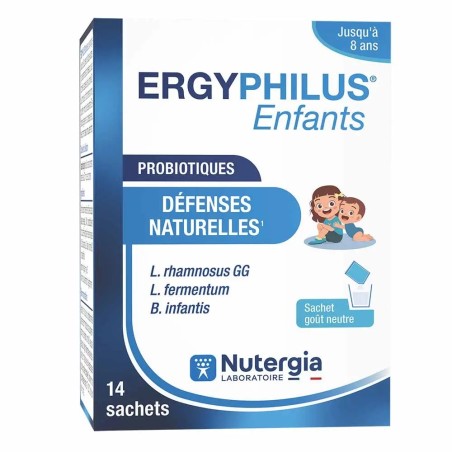 NUTERGIA Ergyphilus Microbiote Enfants Goût Neutre Sachets boite de 14