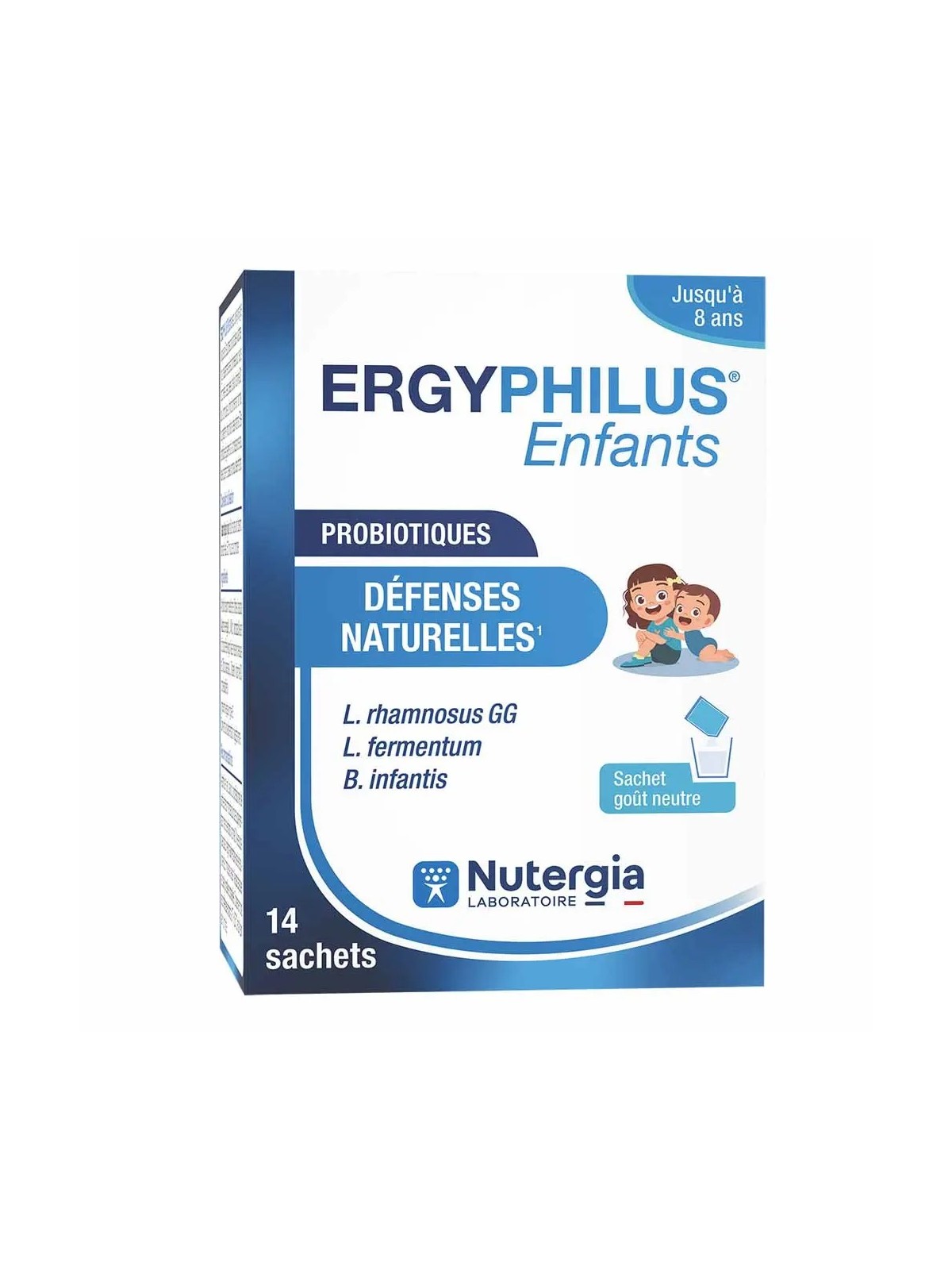 NUTERGIA Ergyphilus Microbiote Enfants Goût Neutre Sachets boite de 14