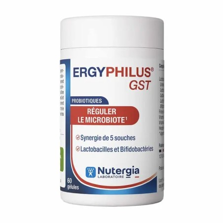 NUTERGIA Ergyphilus Microbiote GST Gélules pot de 60