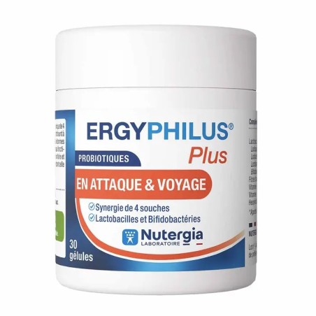 NUTERGIA Ergyphilus Plus Probiotiques Gélules boite de 30