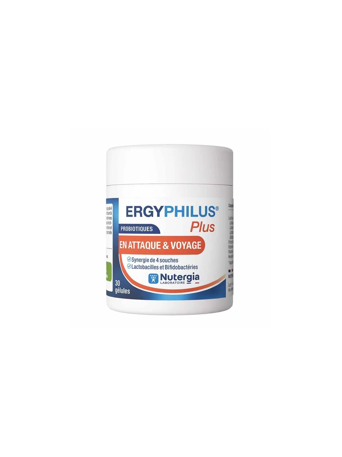 NUTERGIA Ergyphilus Plus Probiotiques Gélules boite de 30