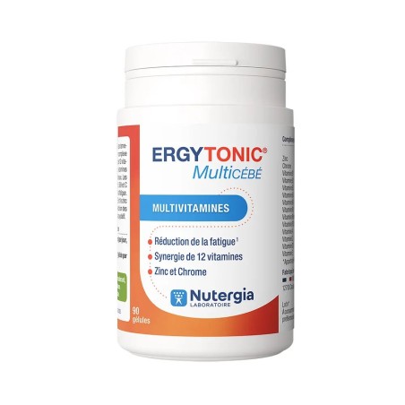 NUTERGIA Ergytonic Multicébé Multivitamines Gélules boite de 90