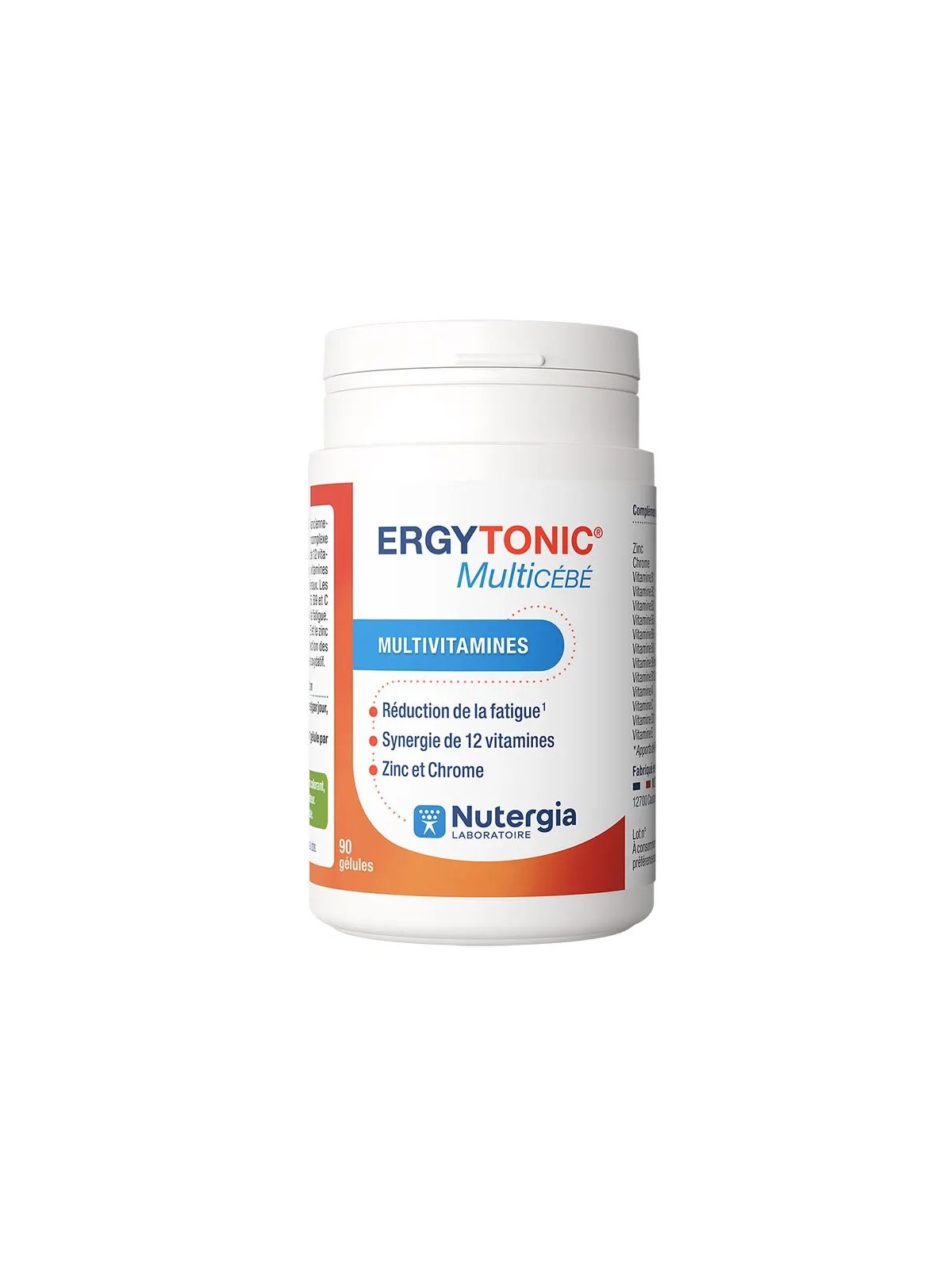 NUTERGIA Ergytonic Multicébé Multivitamines Gélules boite de 90