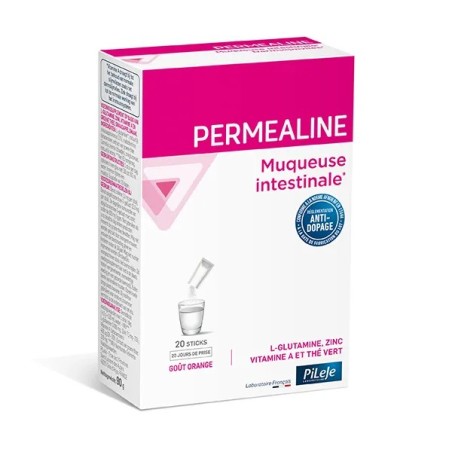 Permealine Orange Sticks 20 | Nom de la Pharmacie en variable