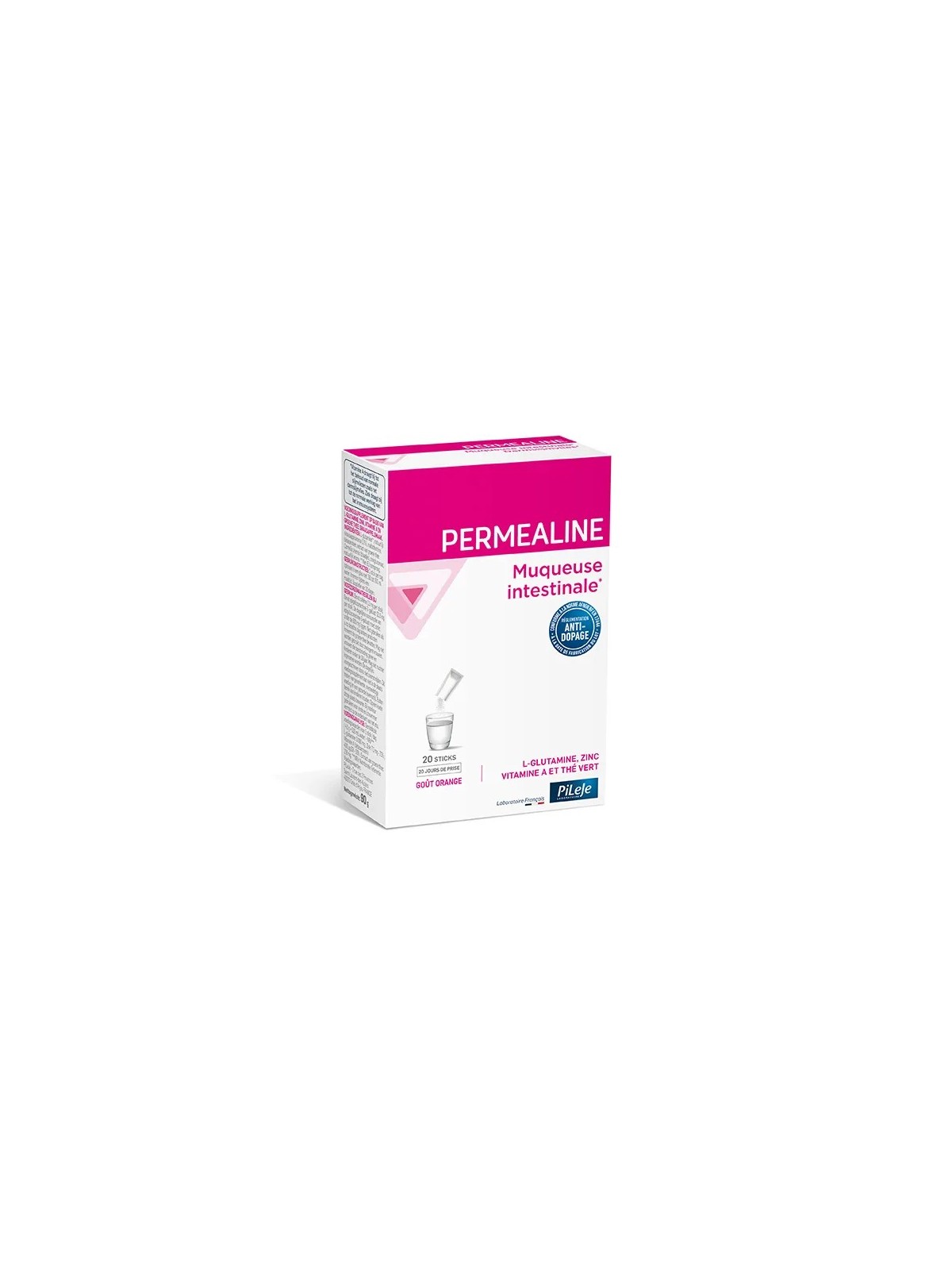 Permealine Orange Sticks 20 | Nom de la Pharmacie en variable