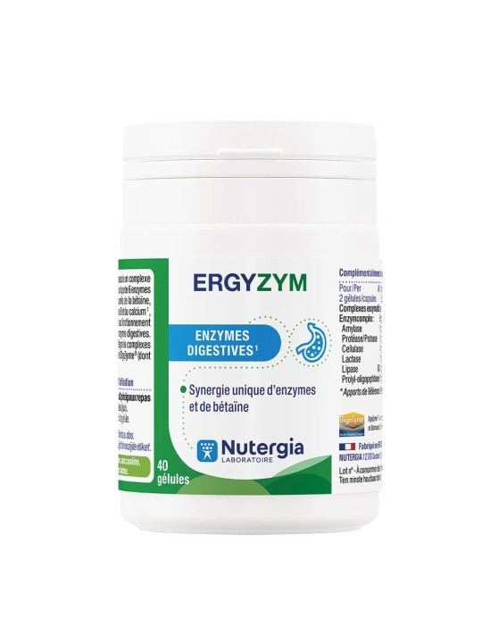 NUTERGIA Ergyzym Enzymes Digestives Gélules boite de 40