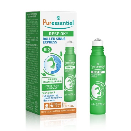 PURESSENTIEL Respiratoire Roller Sinus Express Bio 6 ml