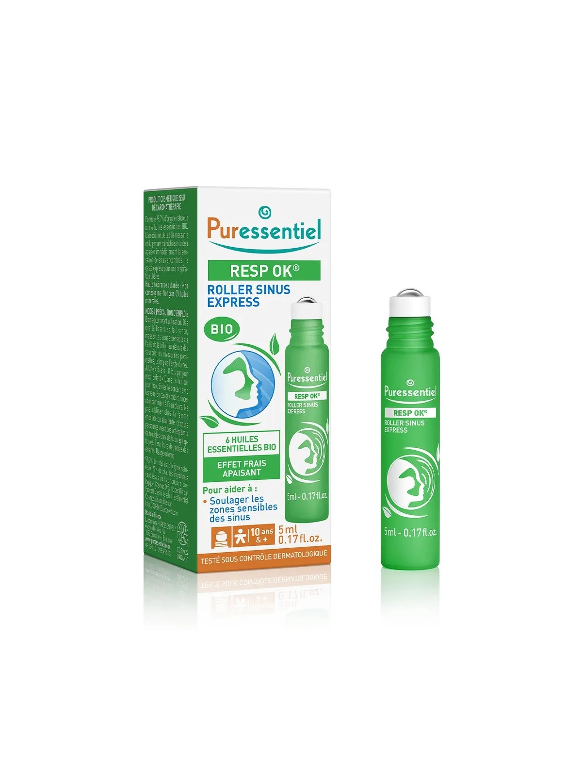 PURESSENTIEL Respiratoire Roller Sinus Express Bio 6 ml