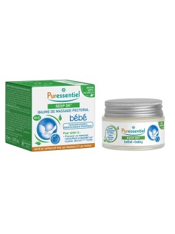 PURESSENTIEL Resp Ok® Baume de Massage Pectoral Bébé Bio 30 ml