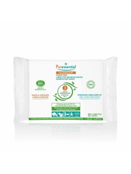 PURESSENTIEL Lingettes Désinfectantes Surfaces Bio x 32