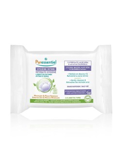 PURESSENTIEL Hygiène Intime Lingettes Bio x 25