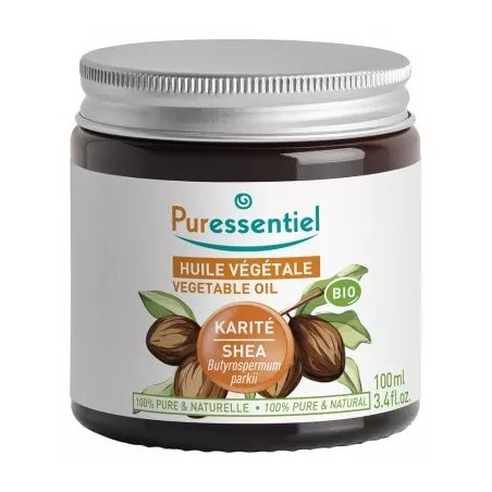 PURESSENTIEL Huile Végétale Beurre de Karité Bio 100 ml