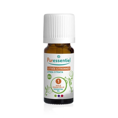 PURESSENTIEL Huile Essentielle Litsee Citronnee Bio 10 ml
