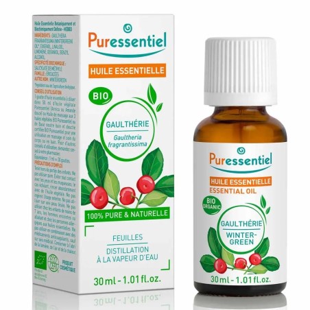 PURESSENTIEL Huile Essentielle Gaultherie Bio 30 ml
