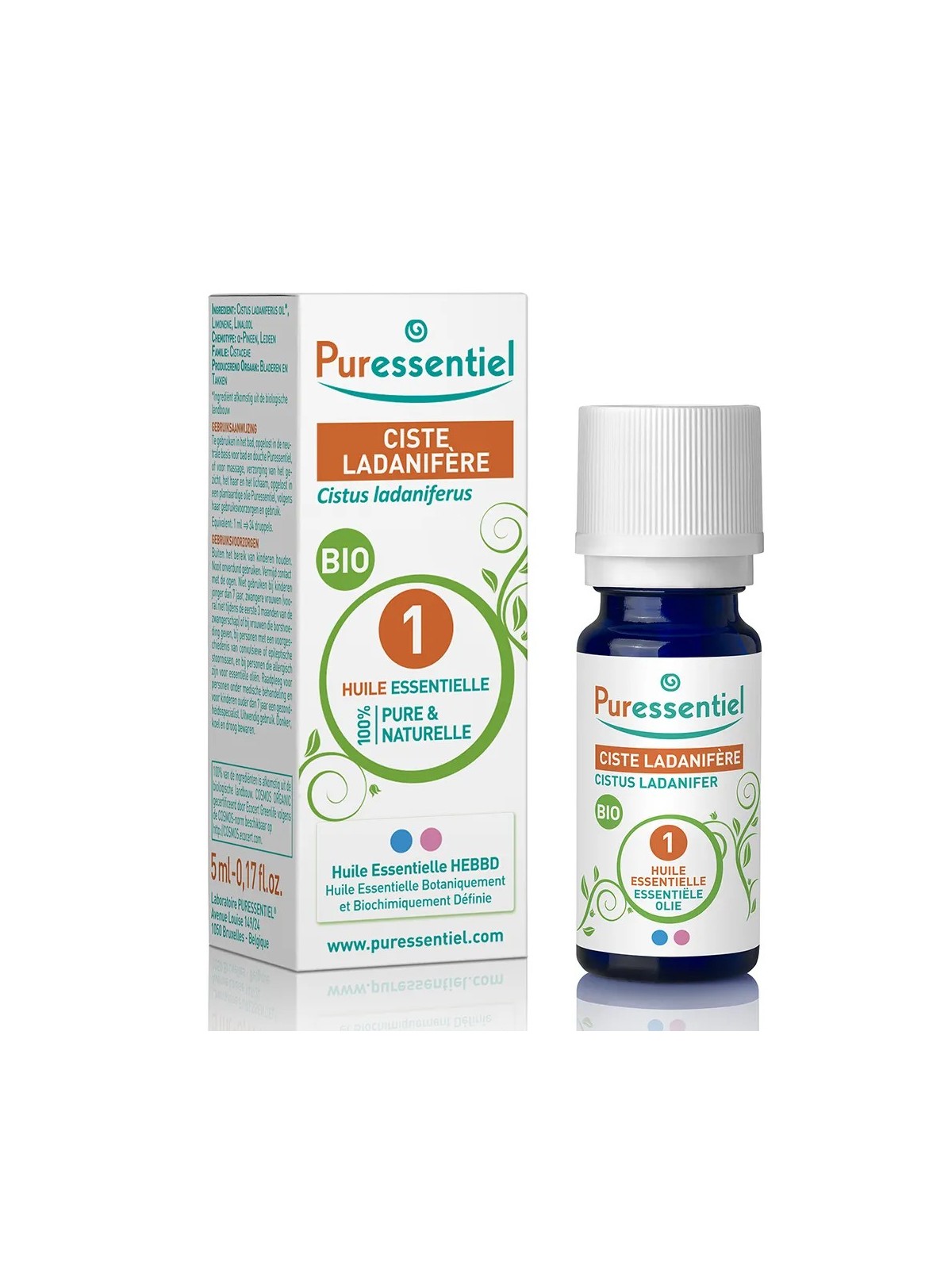 PURESSENTIEL Huile Essentielle Ciste Ladanifere Bio 5 ml