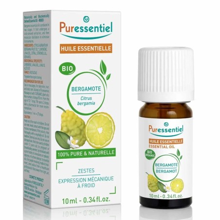PURESSENTIEL Huile Essentielle Bergamote Bio 10 ml