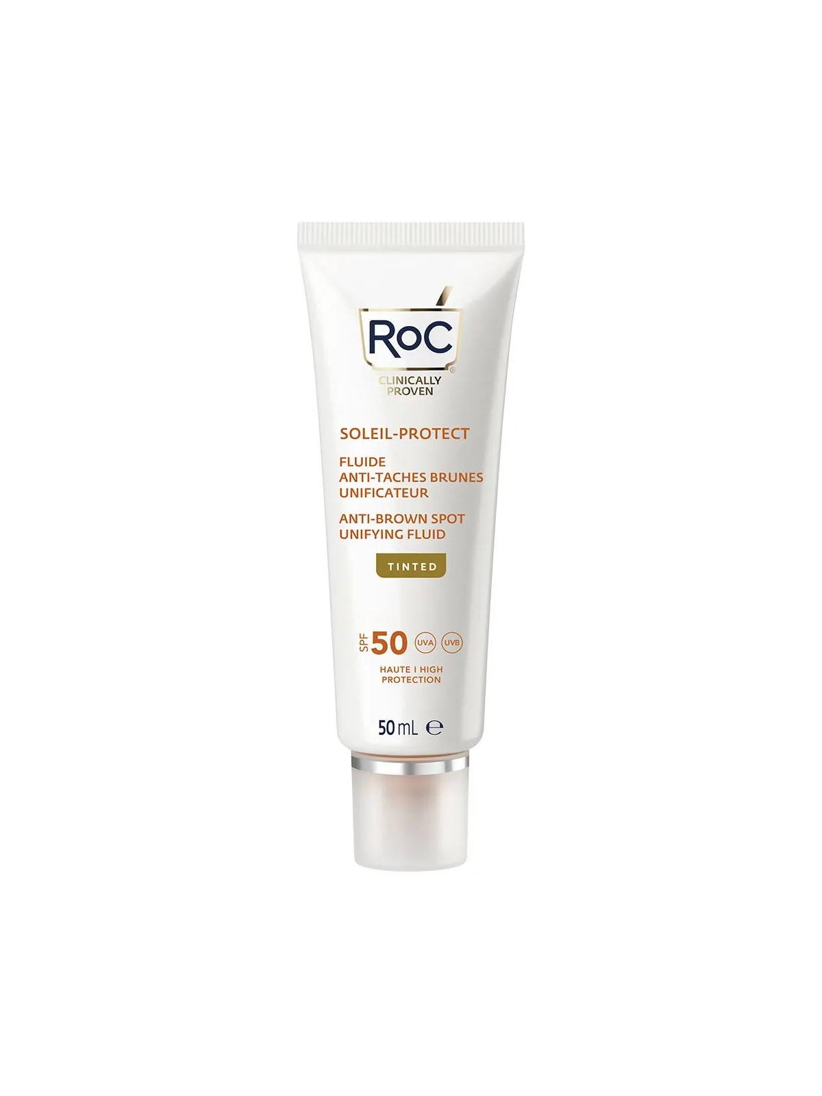ROC SOLEIL Protect Fluide Anti-Taches Brunes Unificateur SPF 50 Teinté 50 ml