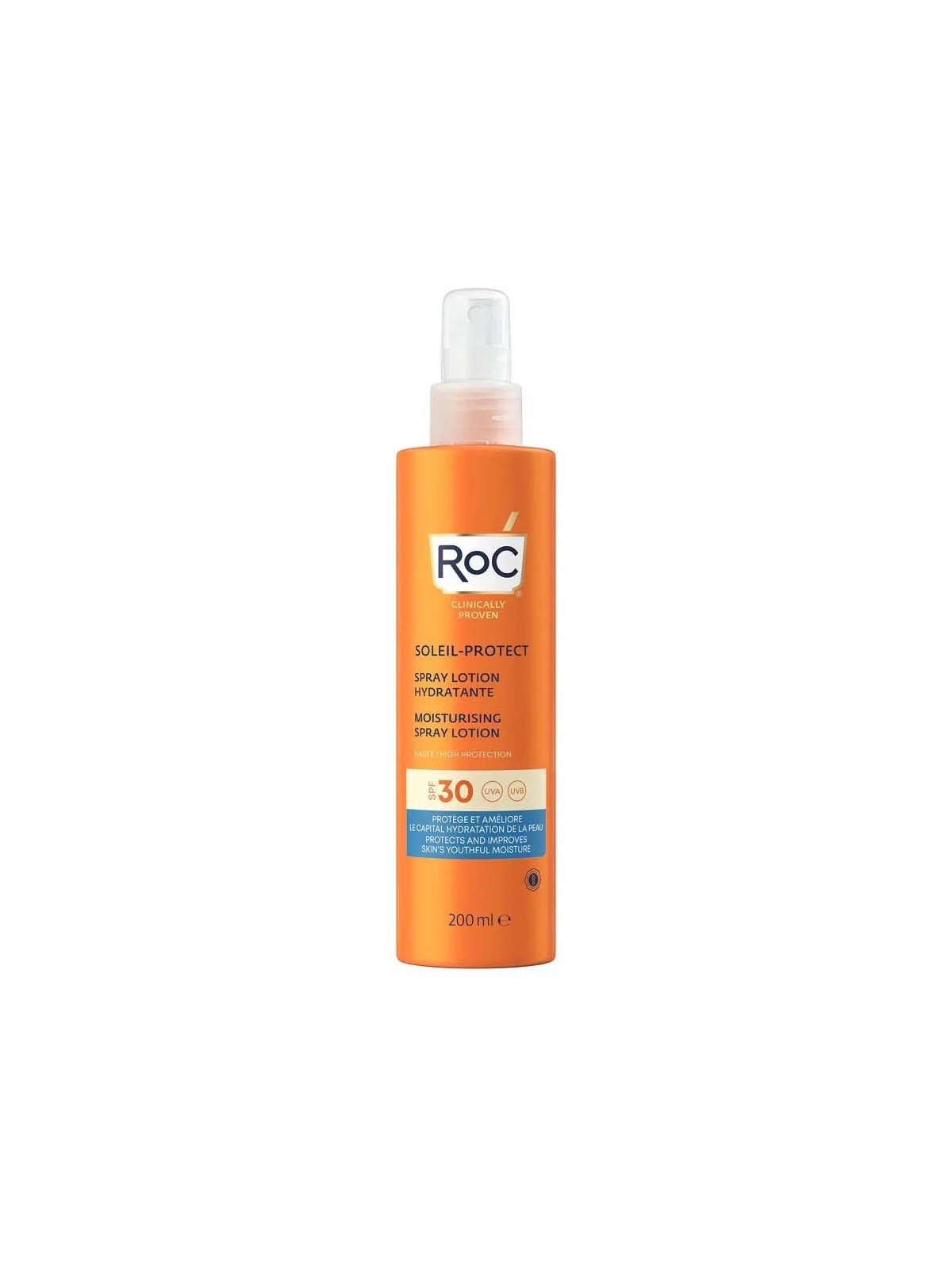 ROC SOLAIRE Protect Spray Lotion Hydratante SPF 30 200 ml