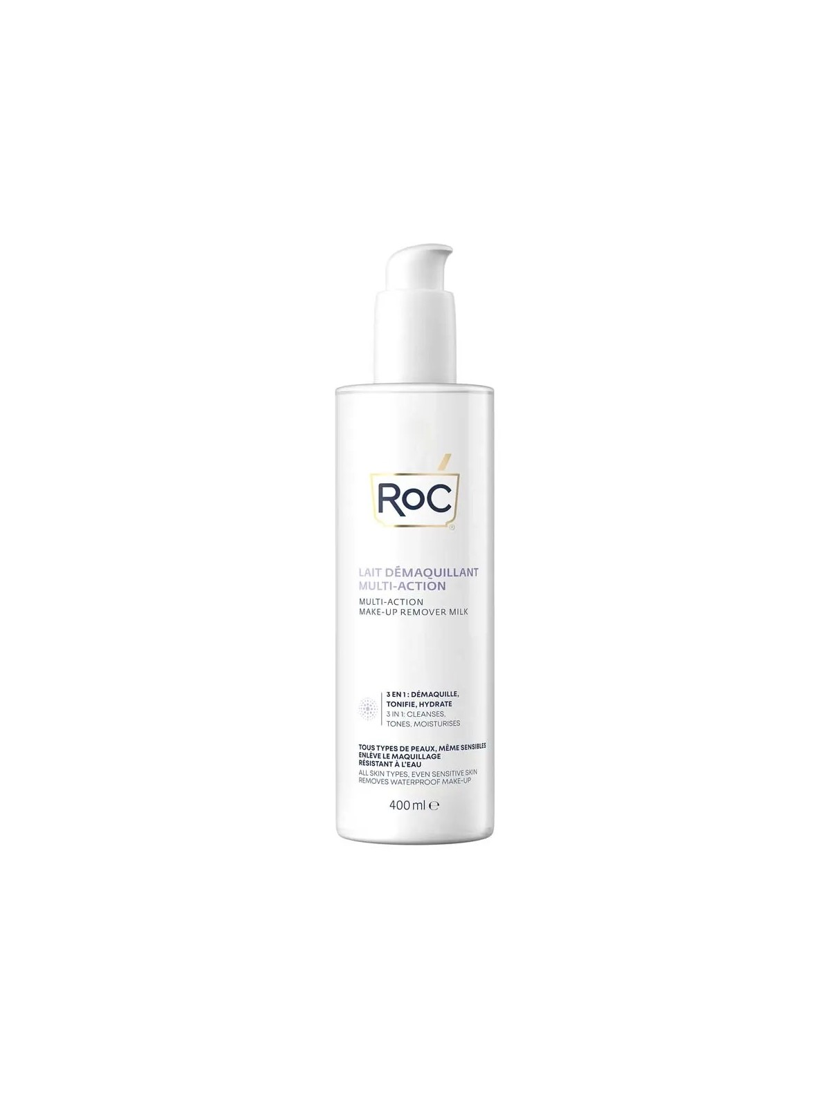 ROC Lait Démaquillant 3-en-1 Multi Action 400 ml