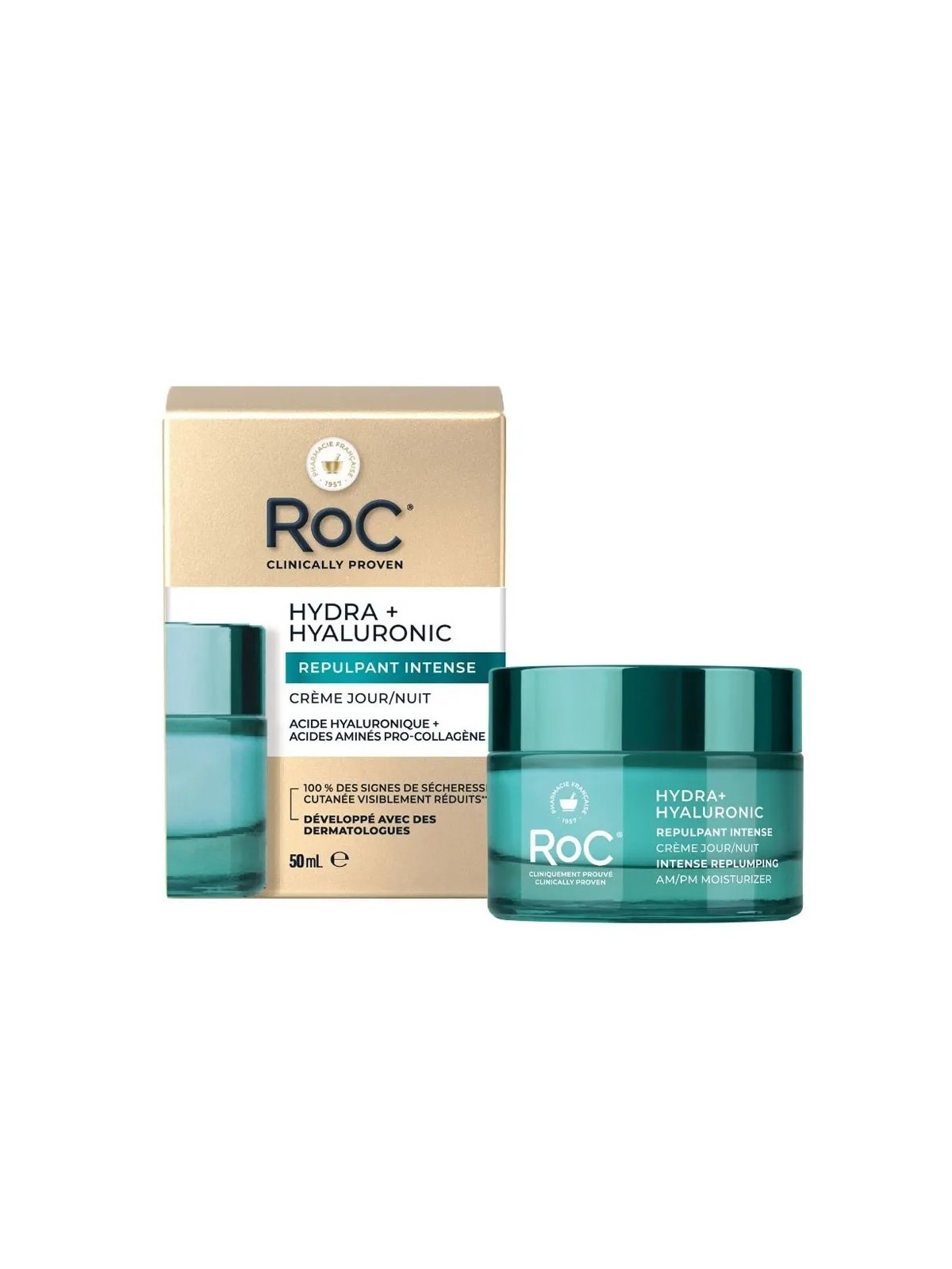 ROC Multi-correction Hydra et Hyaluronic Crème Jour/Nuit 50 ml
