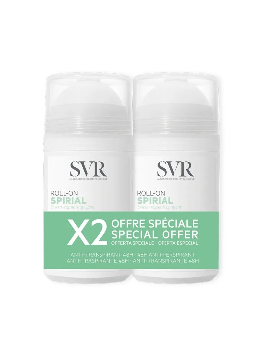 SVR Spirial Roll-on Déodorant Anti-transpirant Intense 48h 2x50 ml