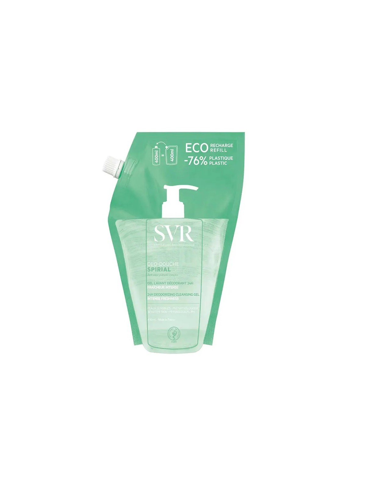 SVR Spirial Recharge Gel Douche Déodorant 24h 400 ml