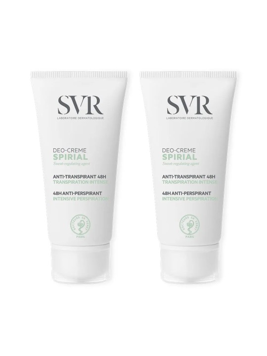 SVR Spirial Déodorant Crème Anti-transpirant Intense 48h 2x50 ml