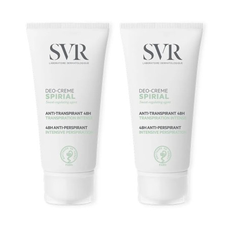 SVR Spirial Déodorant Crème Anti-transpirant Intense 48h 2x50 ml