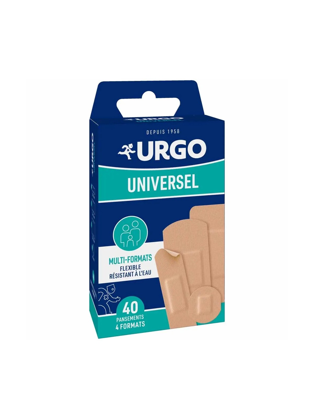 URGO Pansement Universel 4 Formats boite de 40