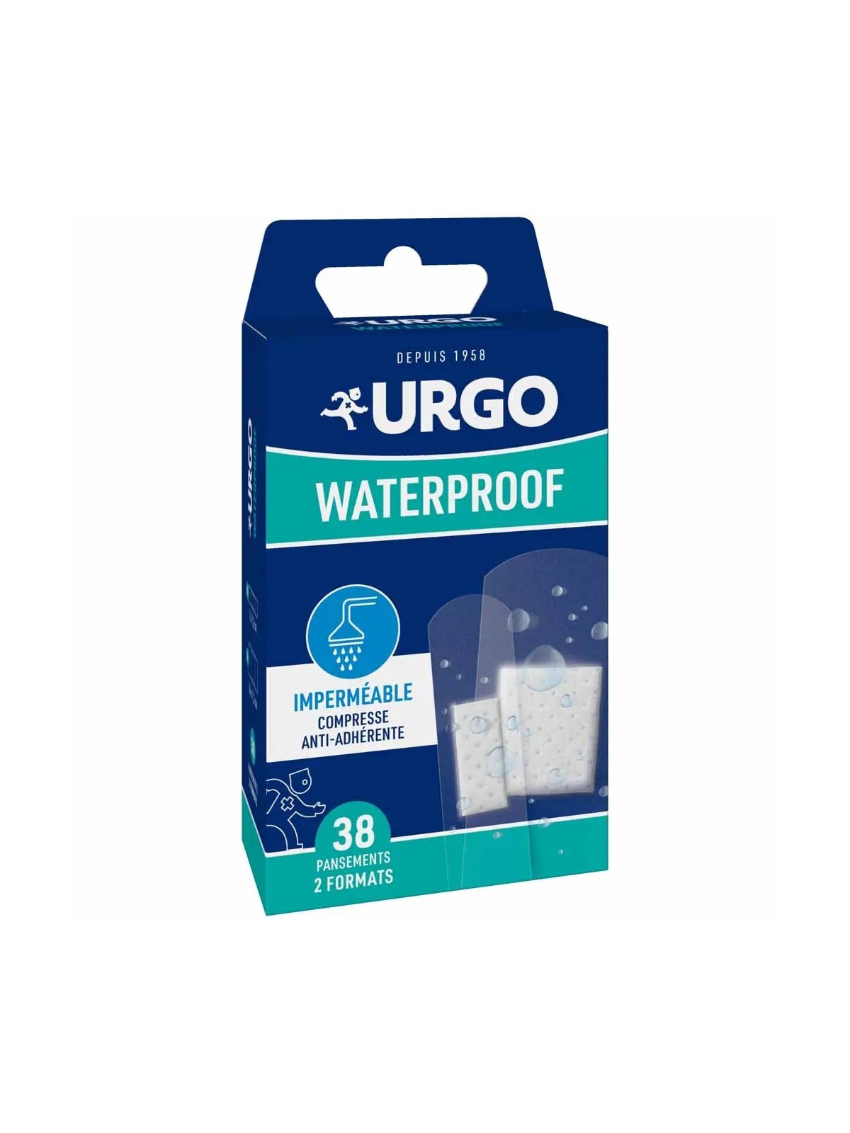 URGO Waterproof Pack Familial 2 formats boite de 38
