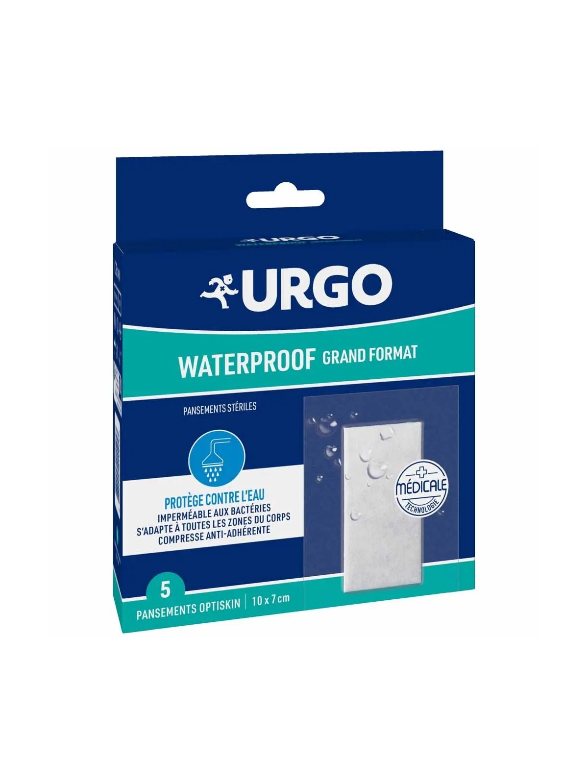URGO Pansements Optiskin Waterproof Grand Format boite de 5