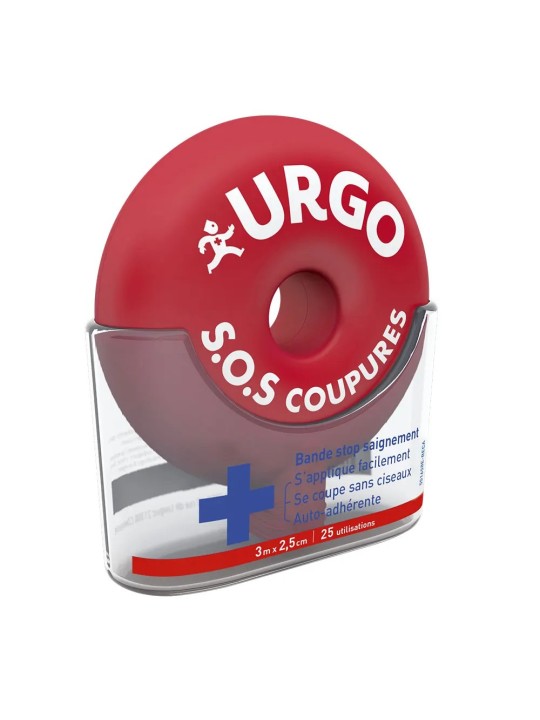URGO Sos Coupures Bande Stop Saignement 3 m x 2,5 cm