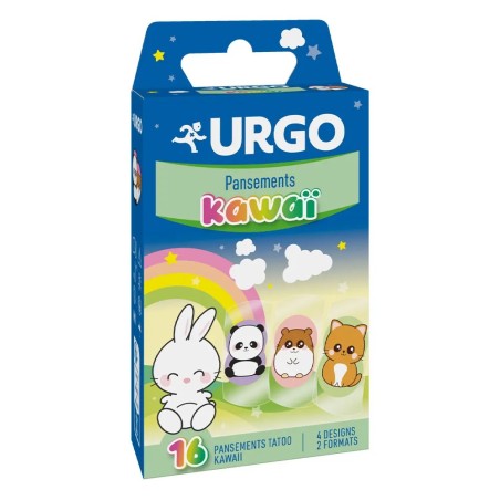 URGO Pansements Kawai Tatoo Plaies Superficielles Dès 3 Ans boite de 16
