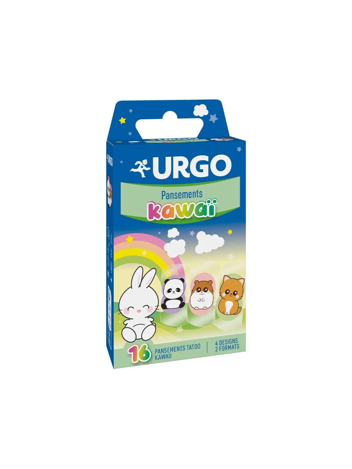 URGO Pansements Kawai Tatoo Plaies Superficielles Dès 3 Ans boite de 16