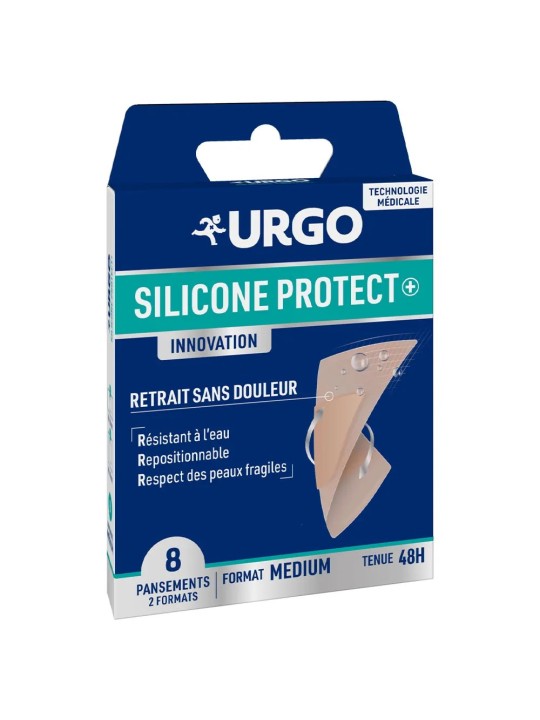 URGO Silicone Protect+ Pansements Format Medium boite de 8
