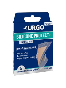 URGO Silicone Protect+ Pansements Format Large boite de 5