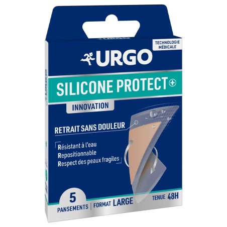 URGO Silicone Protect+ Pansements Format Large boite de 5