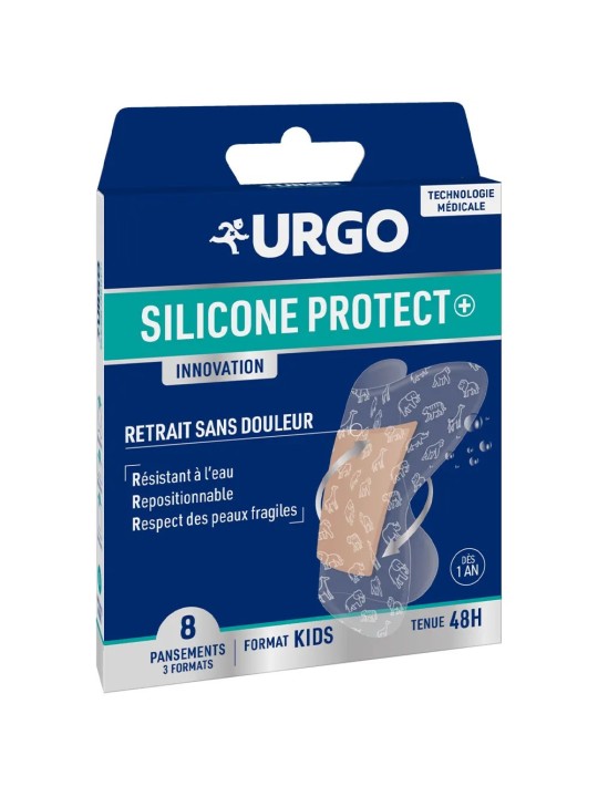 URGO Silicone Protect+ Pansements Format Kids boite de 8