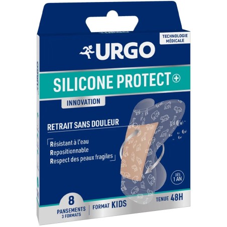 URGO Silicone Protect+ Pansements Format Kids boite de 8