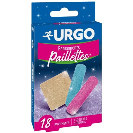 URGO Pansements Paillettes 2 Formats boite de 18