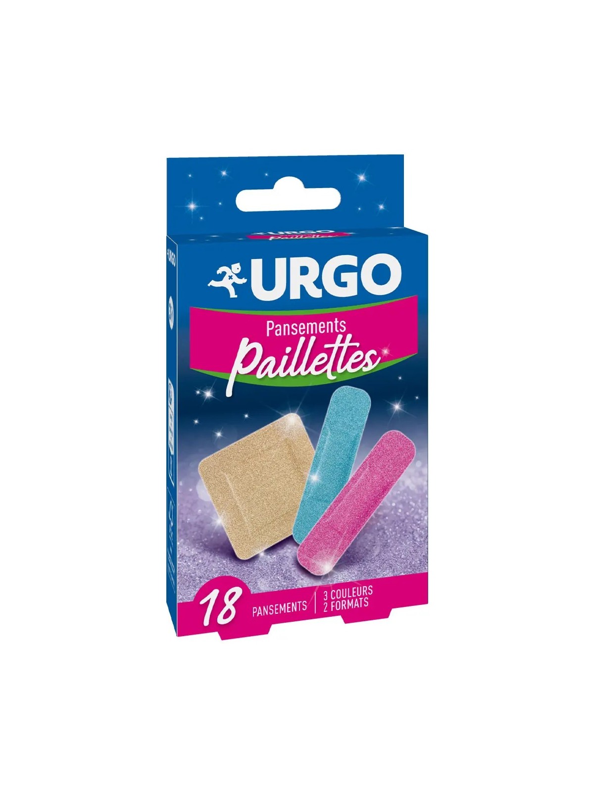 URGO Pansements Paillettes 2 Formats boite de 18